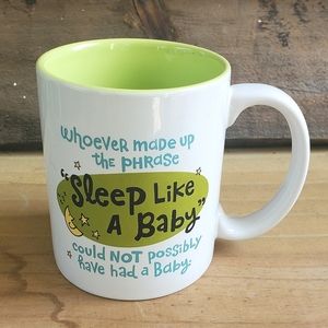 Shoebox sleep like a baby funny newborn baby mug